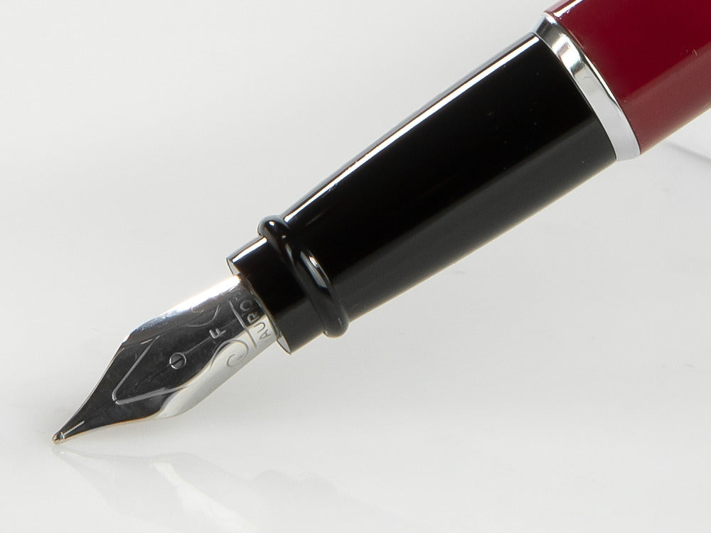 Aurora Style Fountain Pen - Barrel in Paprika and chrome trims - E12PR