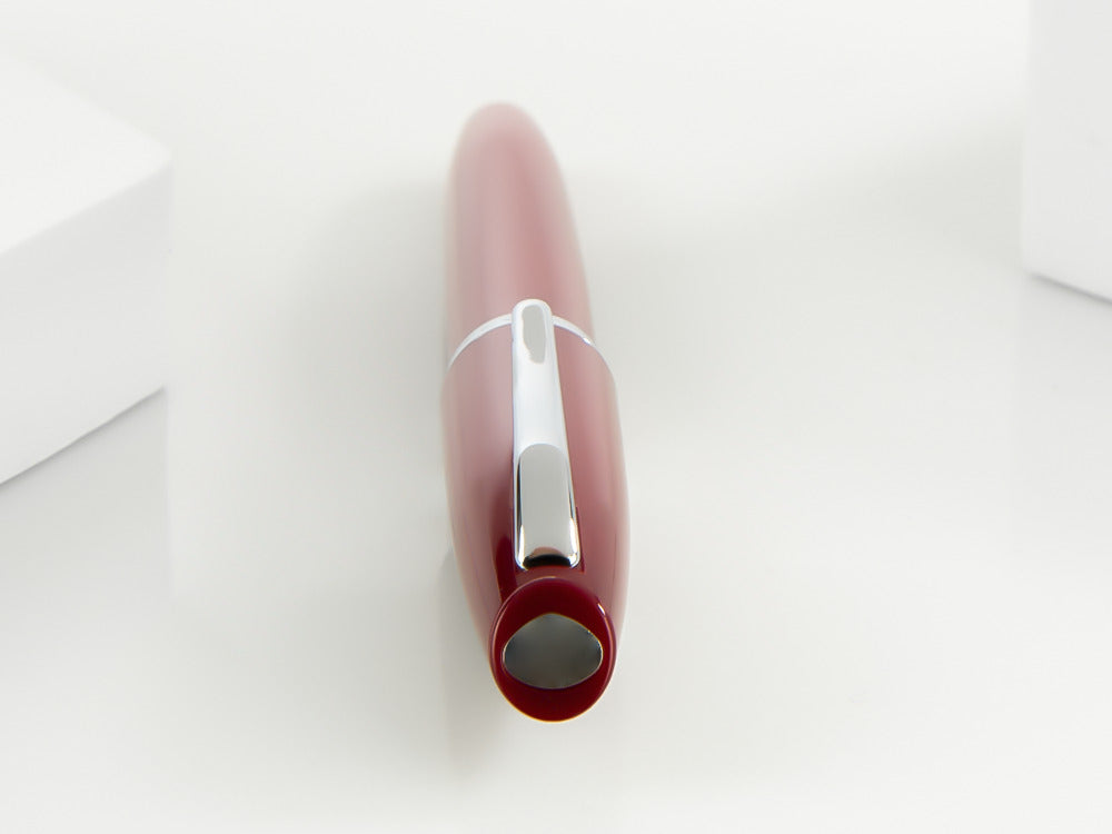 Aurora Style Fountain Pen - Barrel in Paprika and chrome trims - E12PR