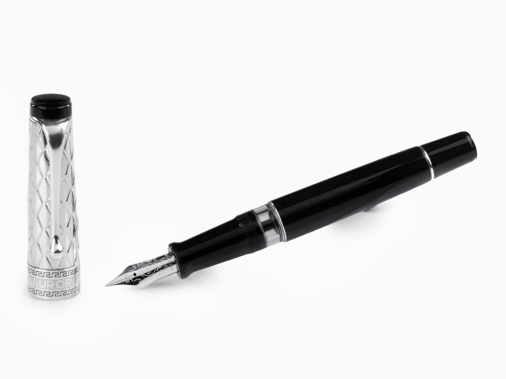 Aurora Rifflesi Fountain Pen, Resin, Sterling Silver .925, G11-CN