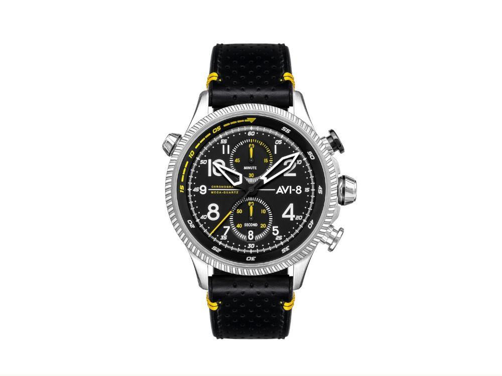 AVI-8 Hawker Hunter Duke Chronograph Halton Quartz Watch, Black, AV-4080-01