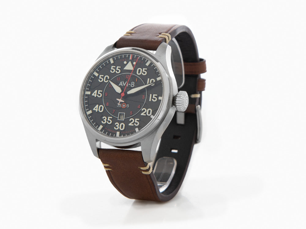 AVI-8 Hawker Hurricane Clowes Wittering Automatic Watch, Black, 46mm, AV-4097-01