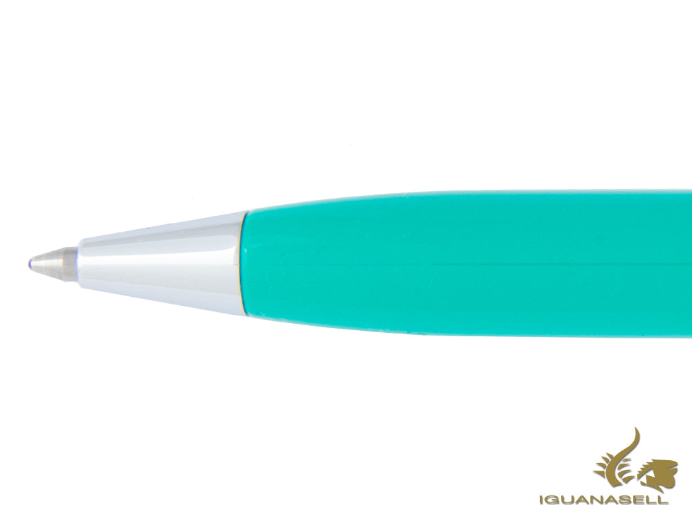 Aurora Ipsilon Summer Ballpoint pen, Resin, Chrome Trim, Green, B31-CVS