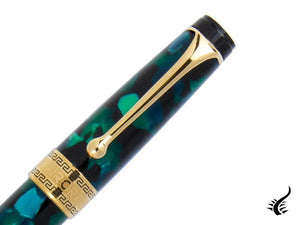 Aurora Optima Fountain Pen, Auroloide, Green, Gold plated, 996V