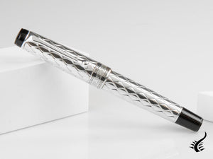Aurora Riflessi Fountain Pen - Sterling Silver .925-G11