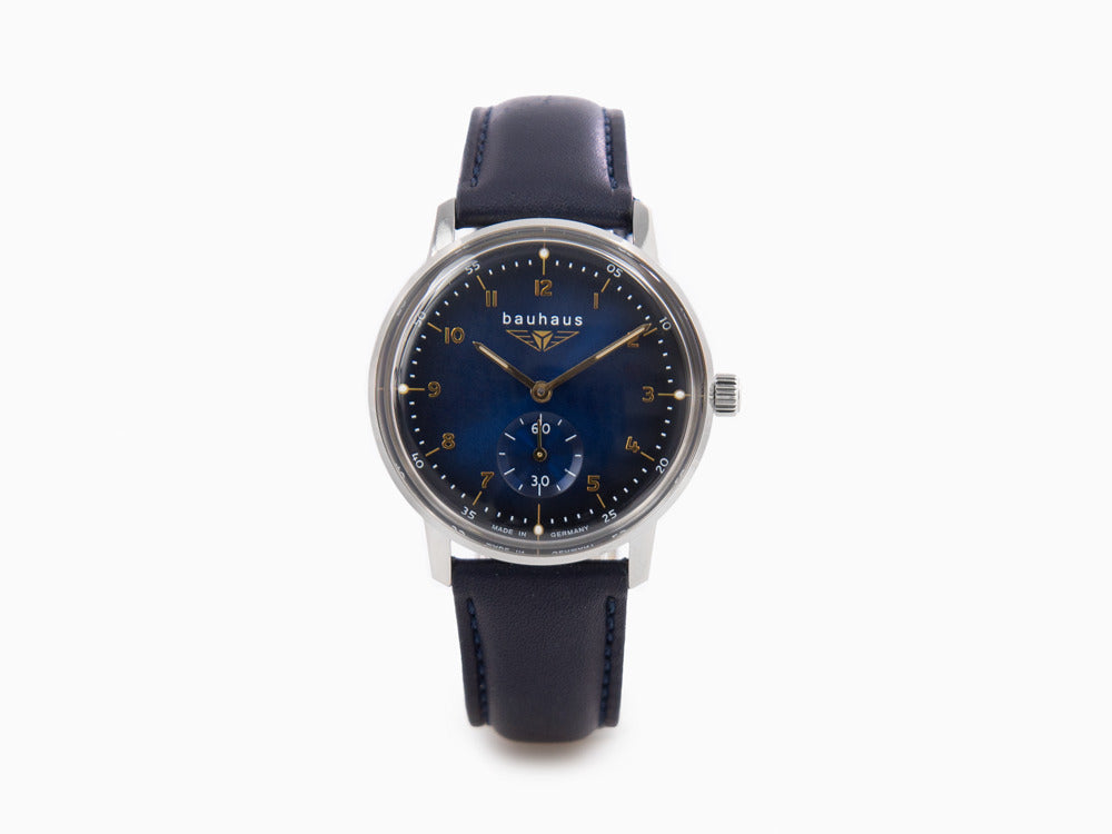 Bauhaus Quartz Watch, Blue, 36 mm, 2037-3