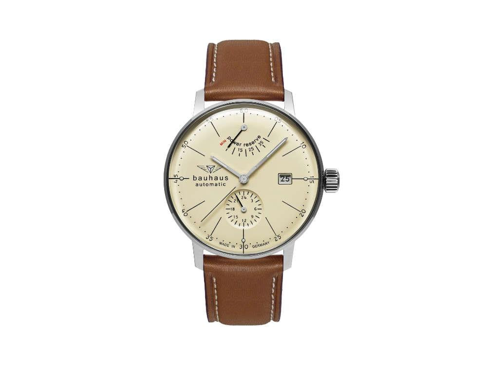 Bauhaus Aviation Dessau Automatic Watch, Beige, 41 mm, Miyota 9132, 2060-5