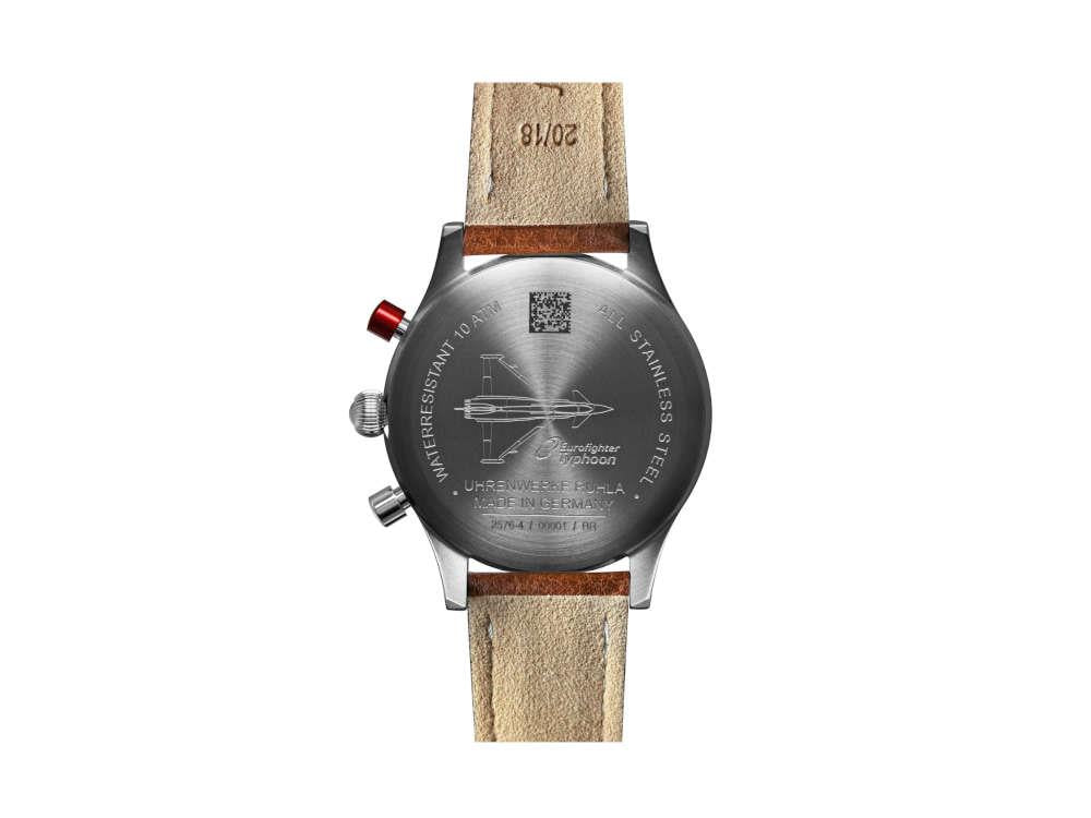 Bauhaus Aviation Quartz Watch, Green, 41 mm, Chronograph, Day, 2576-4