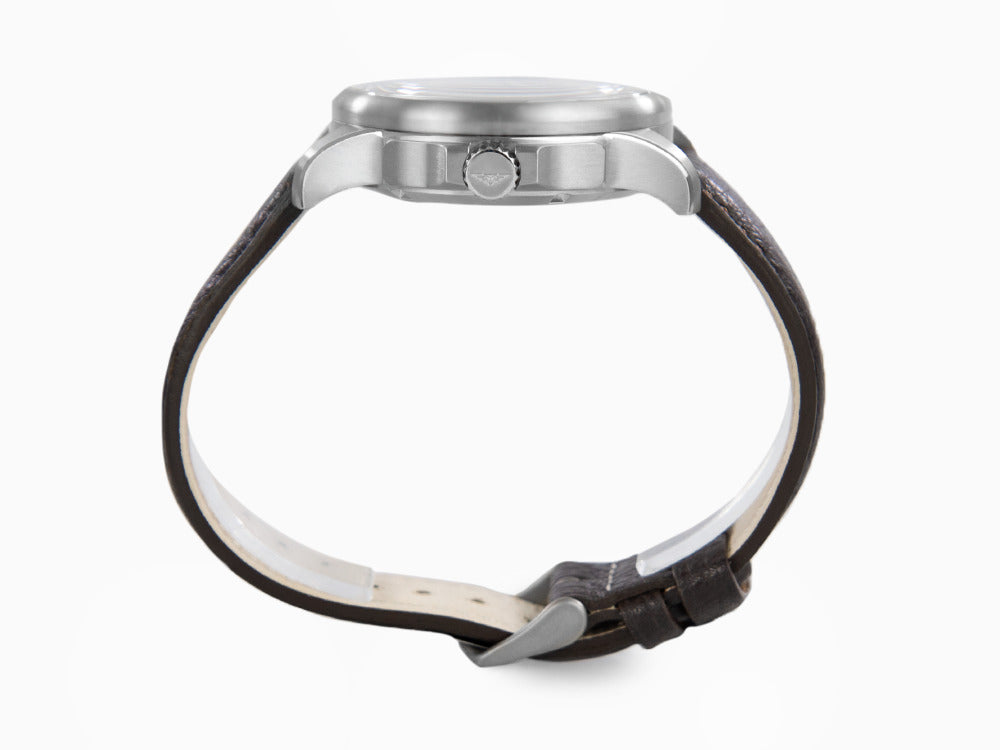 Bauhaus Aviation Automatic Watch, Titanium, Beige, 42 mm, Day, 2860-5