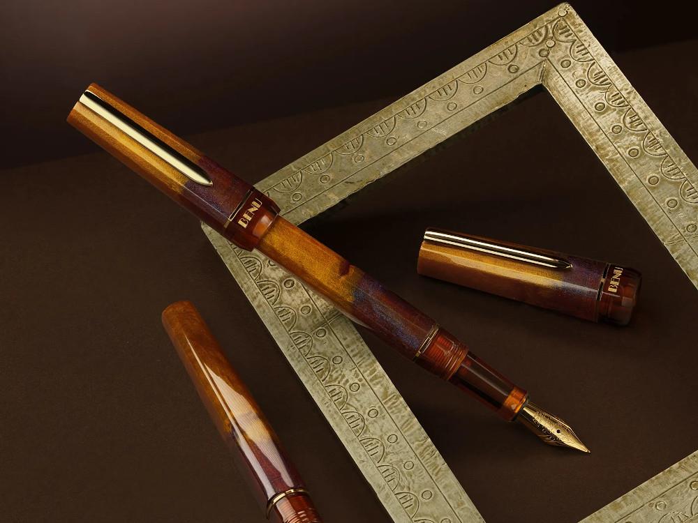 Benu Haute Decadence Fountain Pen, Resin, Amber, 11.2.1.6.0