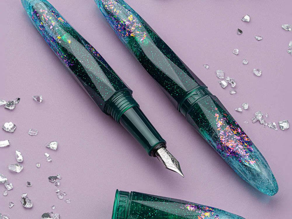 Benu Briolette Starlit Oasis Fountain Pen, Green, 17.2.14.5.0