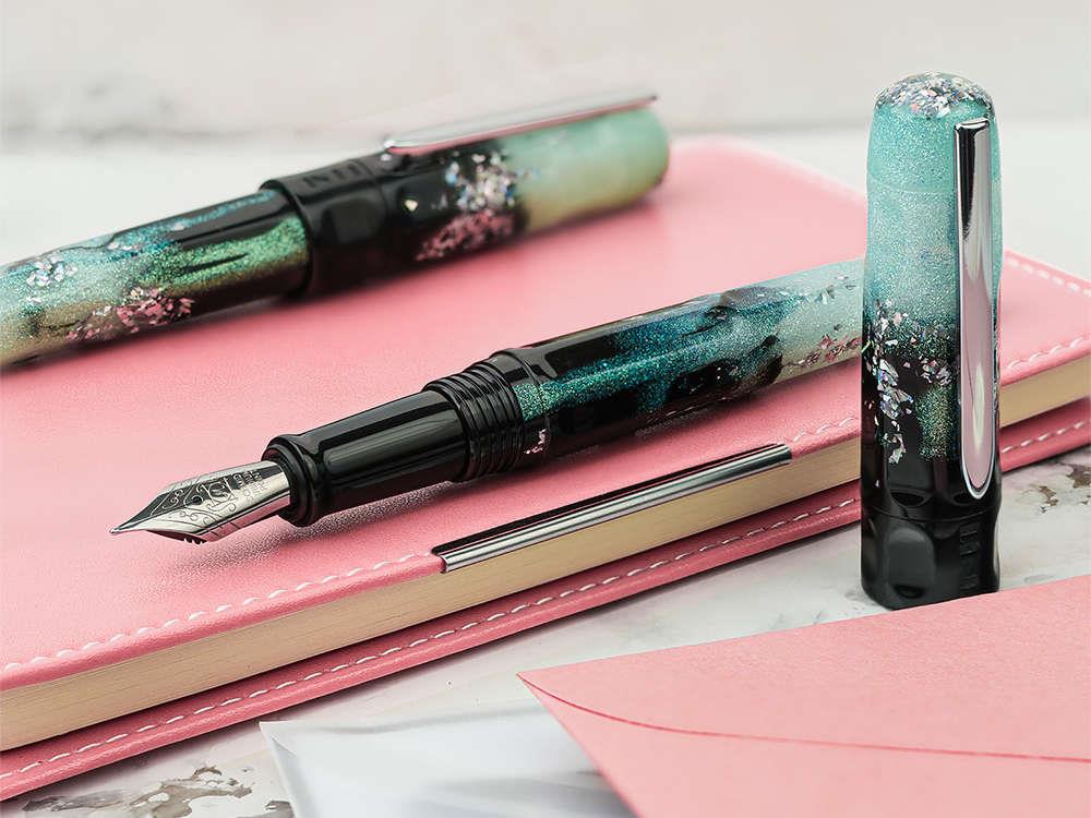 Benu Talisman Edelweiss Fountain Pen, Turquoise, 19.2.06.5.0