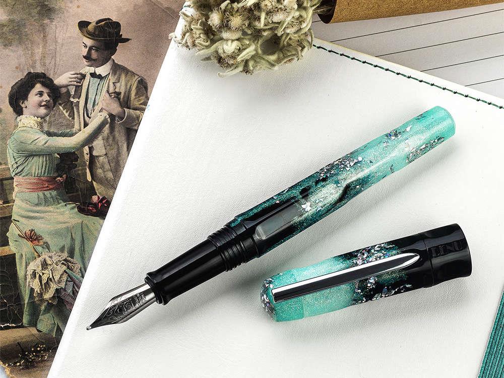 Benu Talisman Edelweiss Fountain Pen, Turquoise, 19.2.06.5.0