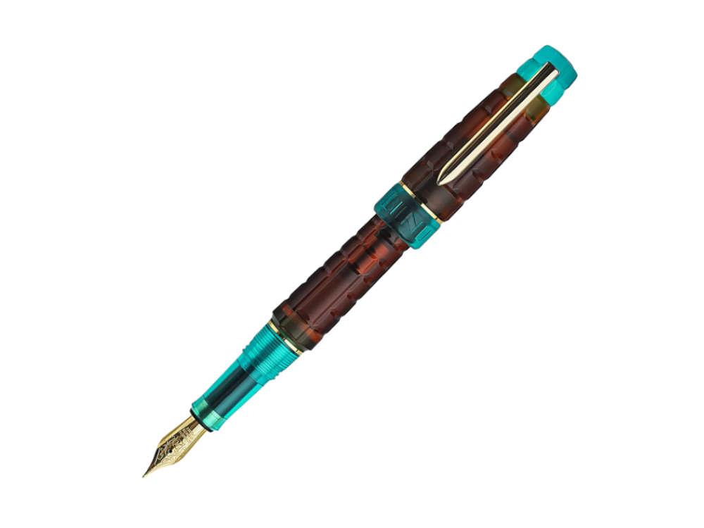 Benu Tessera Ribbon Turquoise Fountain Pen, Amber, 25.2.32.6.0-S