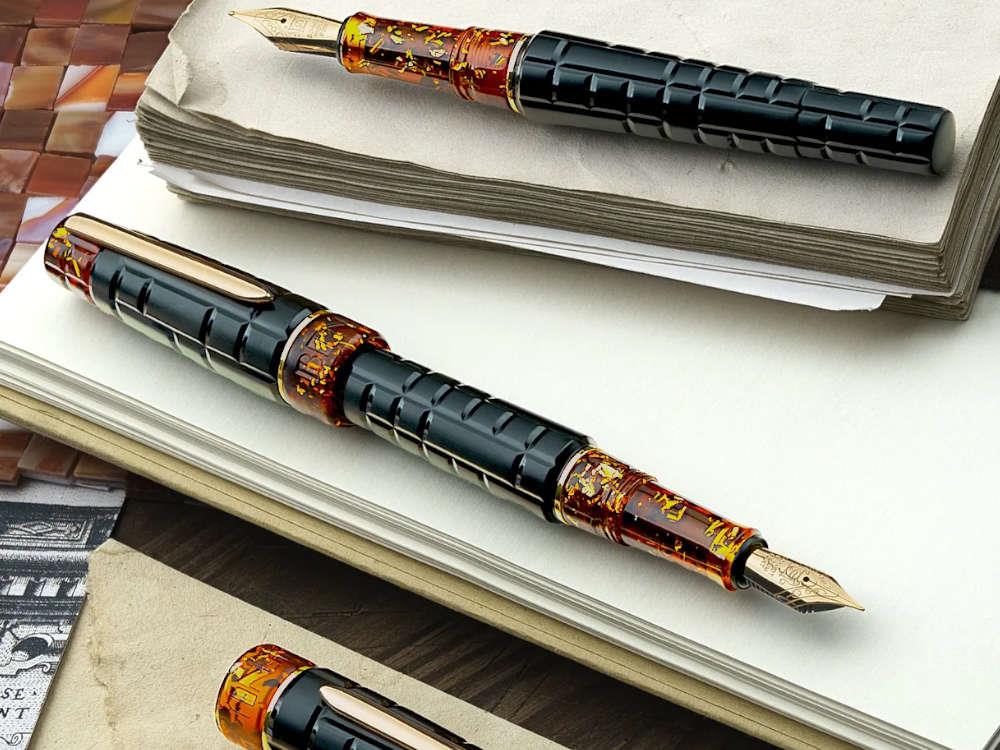 Benu Tessera Black Amber Fountain Pen, 25.2.33.6.0