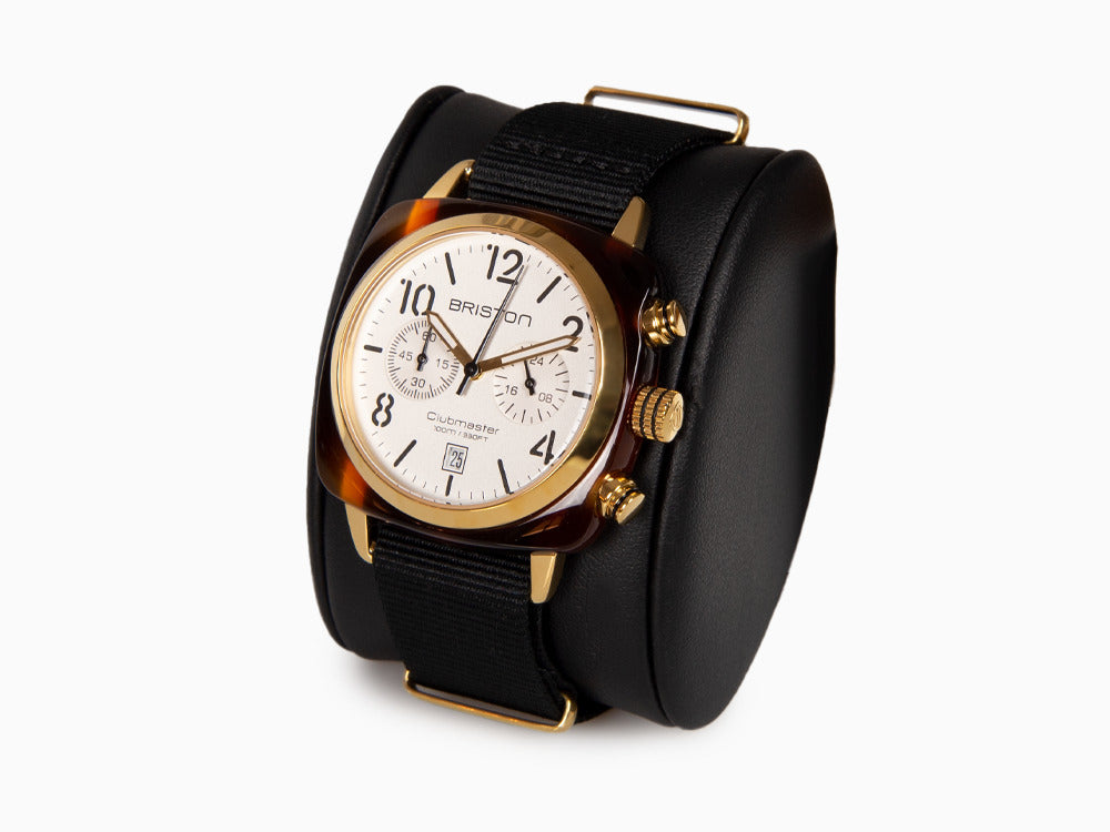 Briston Clubmaster Classic Quartz Watch, White, 40 mm, 17140.PYA.T.2.NB