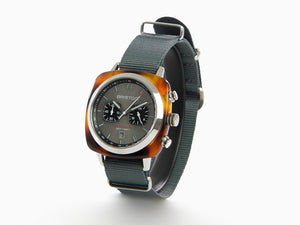 Briston Clubmaster Sport Quartz Watch, Grey, 42 mm, 17142.SA.TS.11.NG