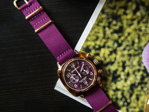 Briston Clubmaster Classic Quartz Watch, Pink, 40 mm, 19140.PRA.T.32.NC