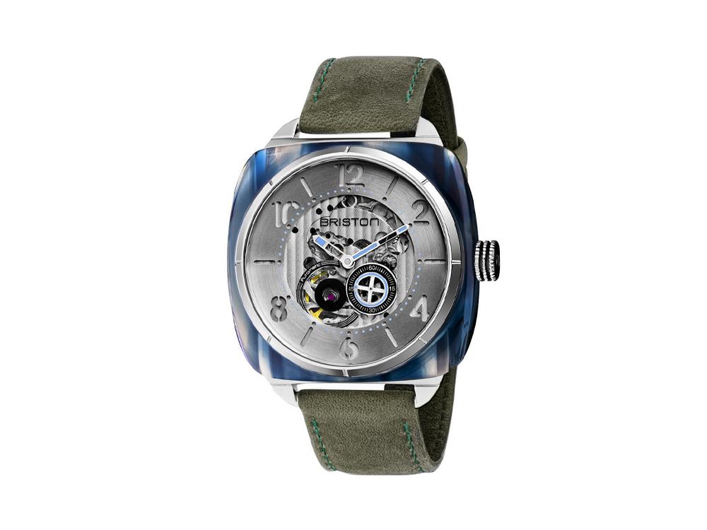 Briston Streamliner Skeleton Automatic Watch, Blue, 42 mm, 201042.SA.BL.2.B