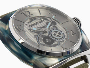 Briston Streamliner Skeleton Automatic Watch, Blue, 42 mm, 201042.SA.BL.2.B