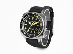 Briston Clubmaster Diver Pro Automatic Watch, Black, 44 mm, 20644.S.DP.34.RB