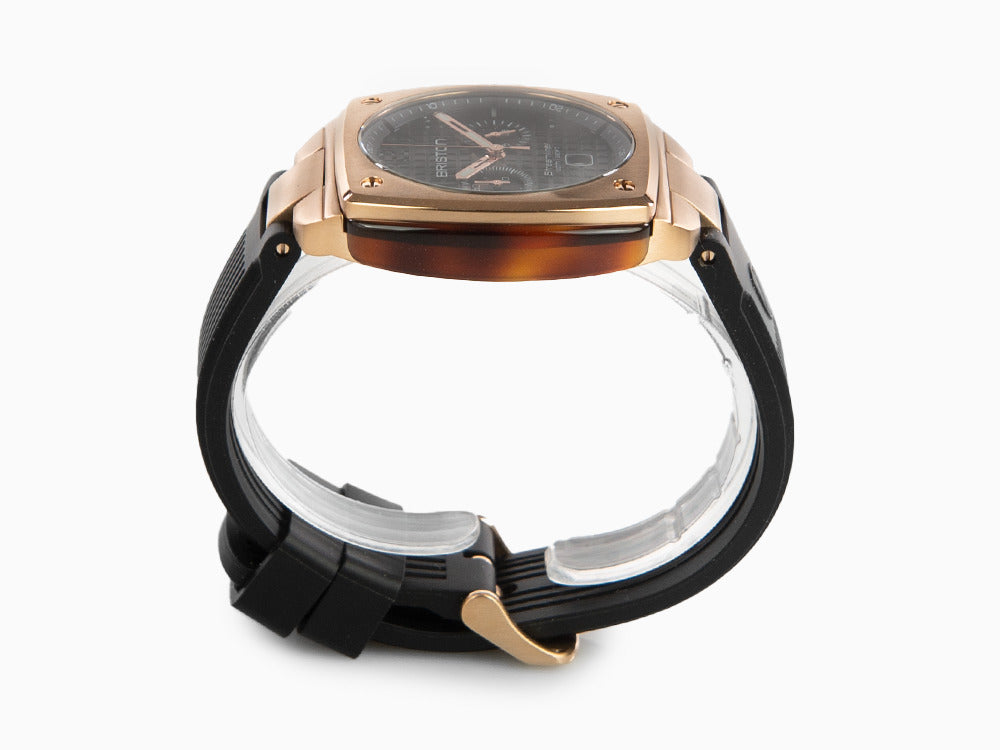 Briston Streamliner Urban Quartz Watch, PVD, Black, 42 mm, 22142.SPRG.T.1.RB