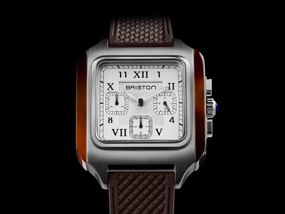 Briston Streamliner Kennedy Chrono Quartz Watch, 38,5mm, 251838.SA.T.2.FBR