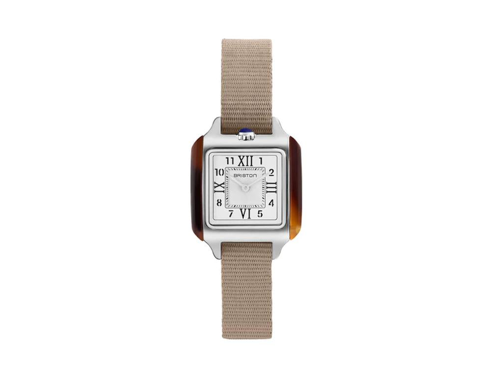 Briston Streamliner Kennedy Quartz Watch, White, 30 mm, 252030.SA.T.2.NT