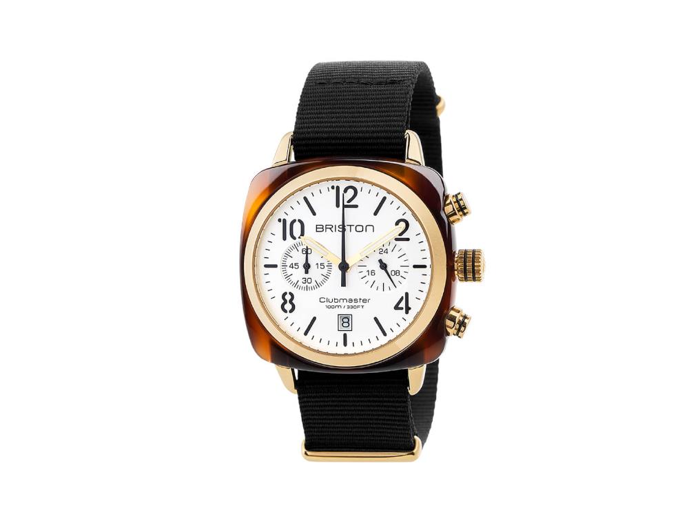 Briston Clubmaster Classic Quartz Watch, White, 40 mm, 17140.PYA.T.2.NB