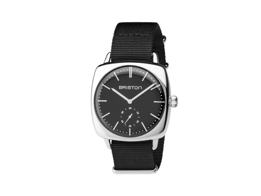 Briston Clubmaster Vintage Quartz Watch, Black, 40 mm, 17440.PS.V.1.NB