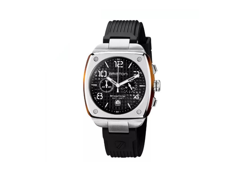 Briston Streamliner Urban Quartz Watch, Black, 42 mm, 22142.S.T.1.RB