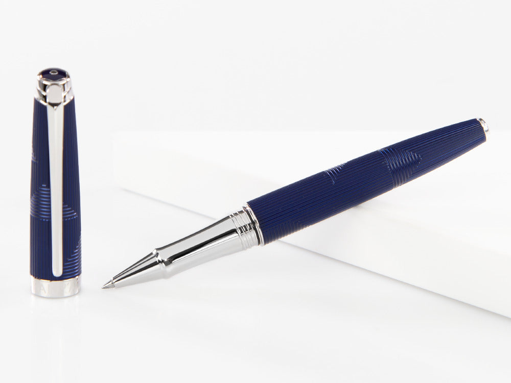 Caran d'Ache Léman Bleu Marin Rollerball pen, Lacquer, Blue, 4779.169