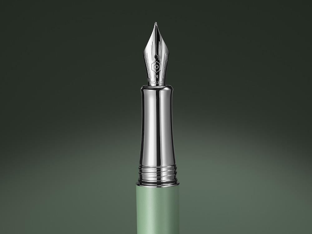 Caran d'Ache Léman Vert De Gris Fountain Pen, Brass, Green, 4799.713
