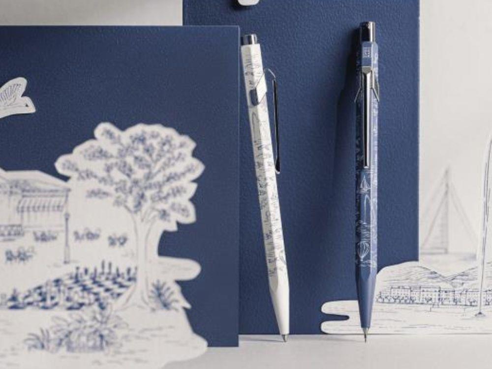 Caran d'Ache 849 Set Ballpoint Pen & Mechanical Pencil Toile de Jouy, 8490.126