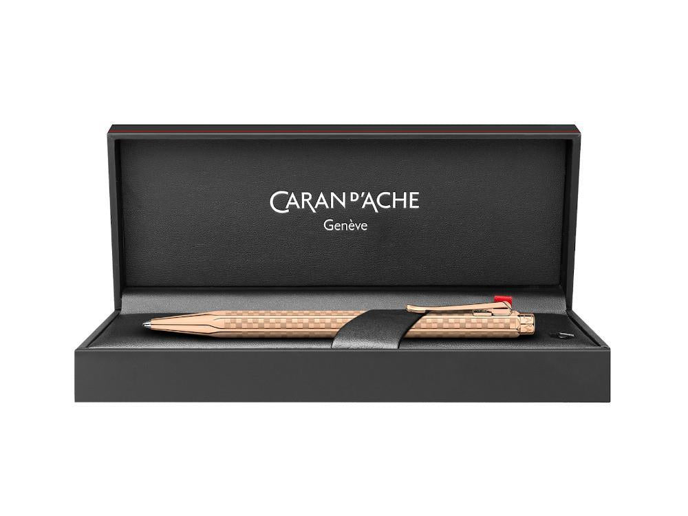 Caran d'Ache Ecridor Damier Ballpoint pen, Brass, Rose Gold, 898.567
