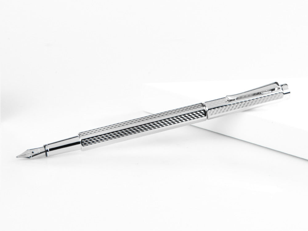 Caran d´Ache Ecridor Cubrik Fountain Pen, Palladium, Silver, 958.377