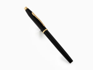 Cross Century II Rollerball pen, Lacquer, Black, 23K Gold plated, 414-1