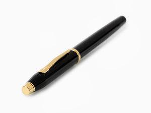 Cross Century II Rollerball pen, Lacquer, Black, 23K Gold plated, 414-1
