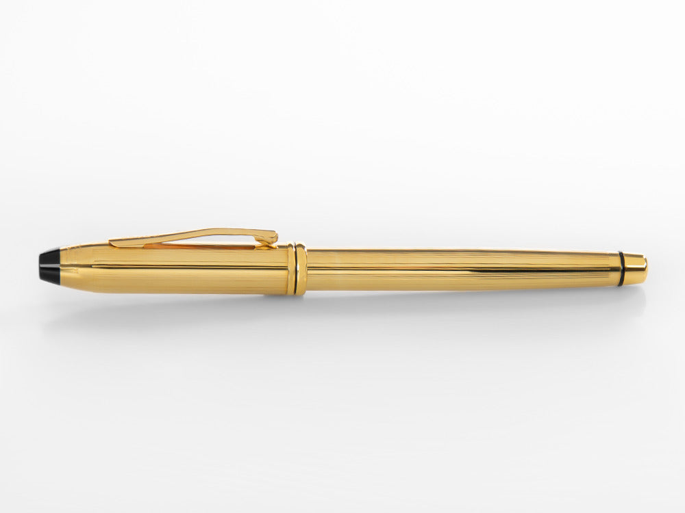 Cross Townsend Rollerball Pen, 10K Gold Filled, Gold, Polished, Resin, 705