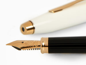 Cross Century II Fountain Pen, White Lacquer, Rose Gold, AT0086-113