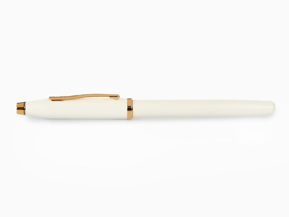 Cross Century II Fountain Pen, White Lacquer, Rose Gold, AT0086-113