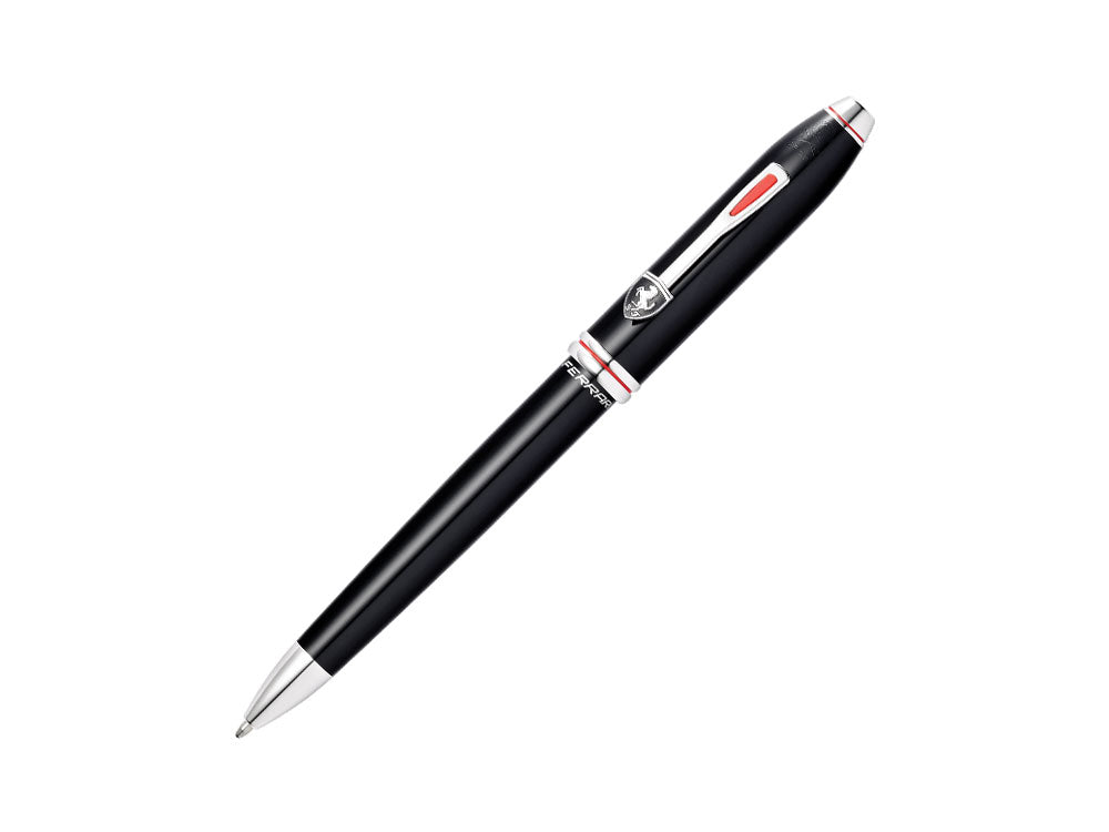 Cross Ferrari Townsend Ballpoint Pen, Lacquer, Black, Rhodium, FR0042-56