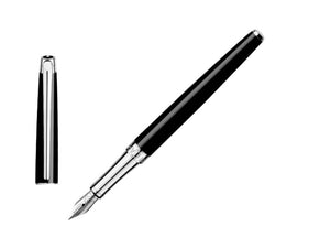 Caran d´Ache Léman Slim Black Ebony Fountain Pen, Black, 4791.782