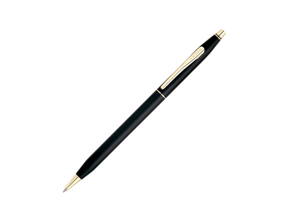 Cross Classic Century Ballpoint pen, 23K Gold Trim, Black, 2502