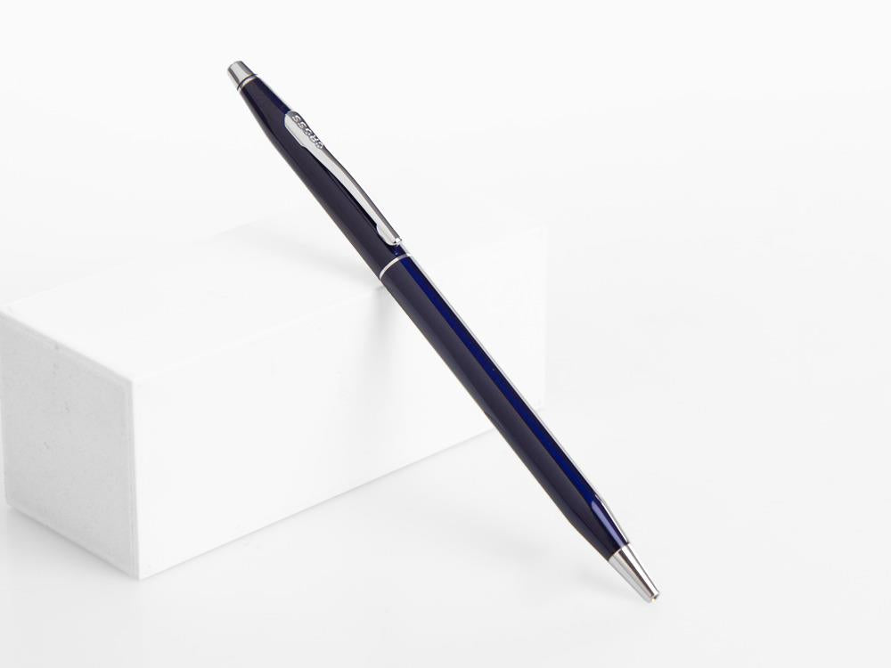 Cross Classic Century Ballpoint pen, Lacquer, Blue, Polished, Chrome Trim