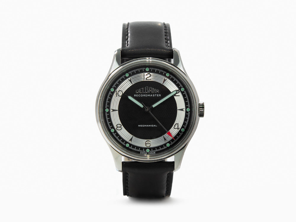 Delbana Classic Recordmaster Mechanical Watch, Black, 40 mm, 41601.748.6.034