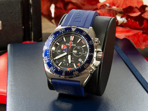 Delma Racing Oceanmaster Quartz Watch, Chrono, Black, 44 mm, 41501.678.6.048
