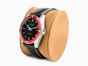 Delma Diver Cayman Quartz Watch, Black, 42 mm, 20 atm, 41601.708.6.036