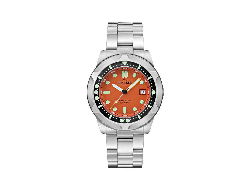 Delma Diver Quattro Automatic Watch, Orange, Limited Edition, 41701.744.6.158