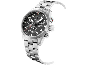 Delma Aero Commander Automatic Watch, Black, 45 mm, Chronograph, 41702.580.6.038