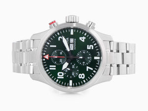 Delma Aero Commander Automatic Watch, Green, 45 mm, Chronograph, 41702.580.6.149